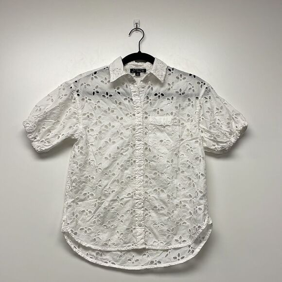 J. Crew Spring garden top in eyelet* - Picture 2 of 5